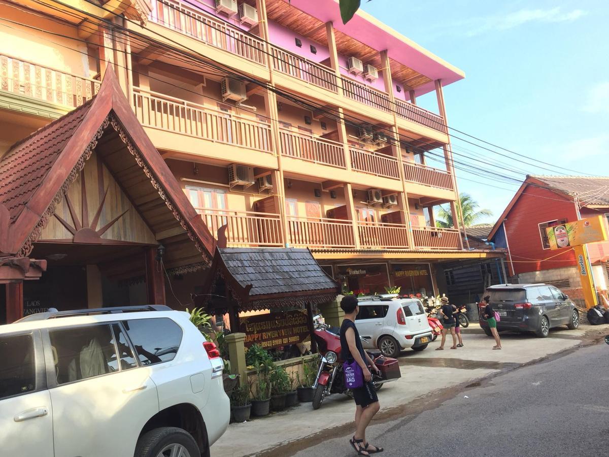 Happy River View Hotel Vang Vieng Exterior foto